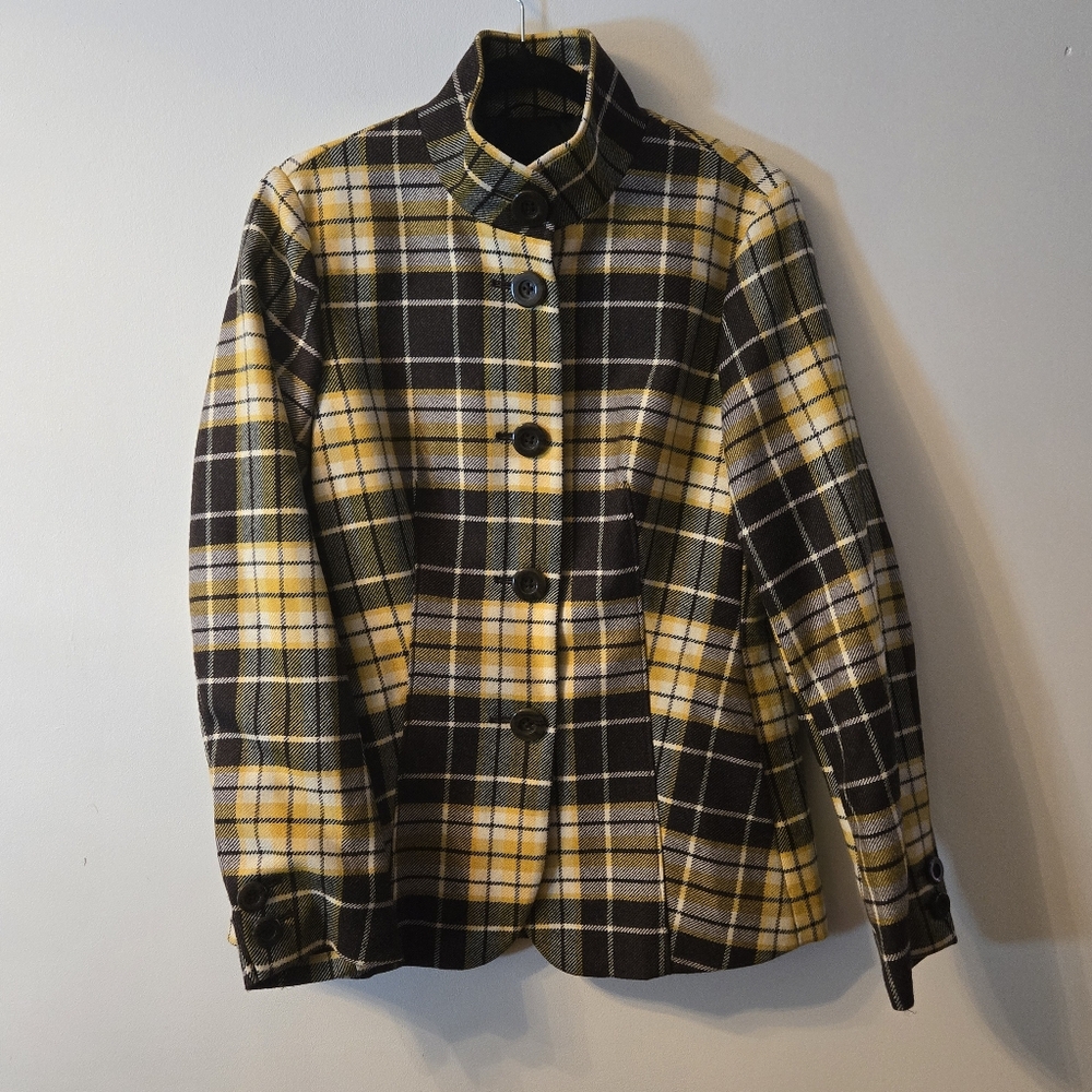 J. Peterman Wool Plaid Jacket